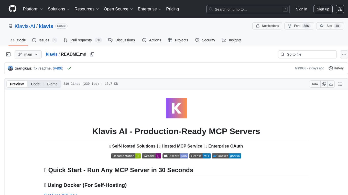 klavis Screenshot
