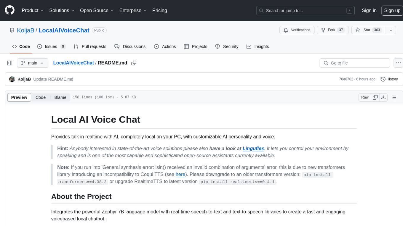 LocalAIVoiceChat Screenshot