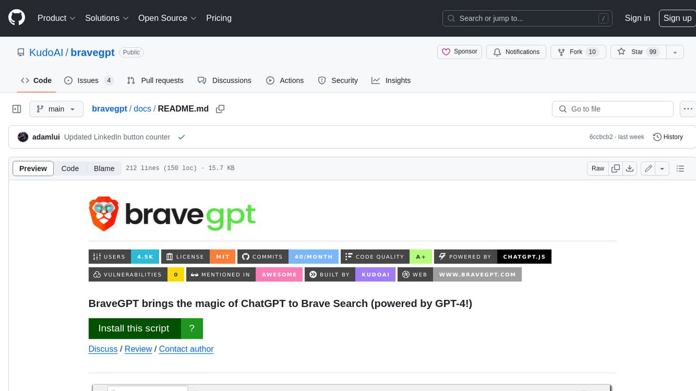 bravegpt Screenshot