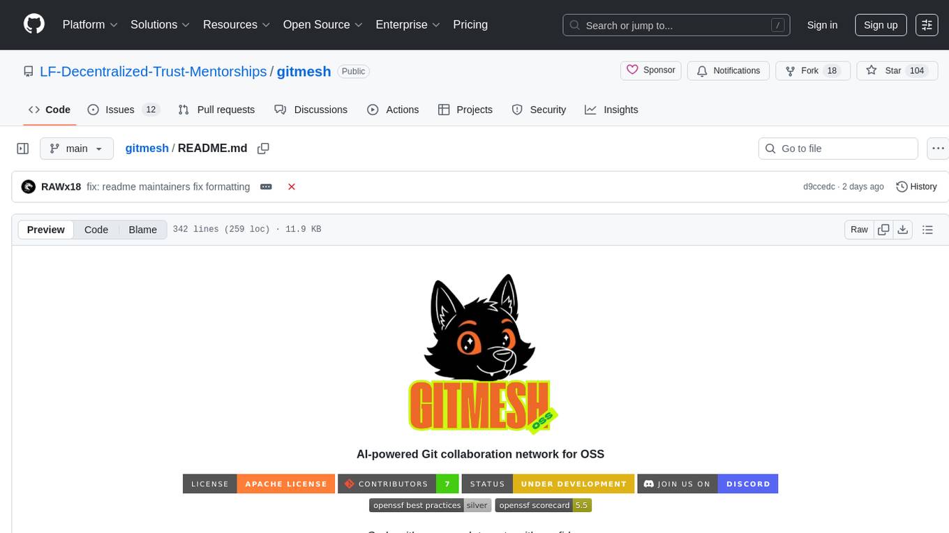 gitmesh Screenshot