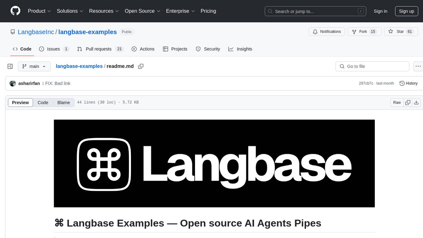 langbase-examples Screenshot