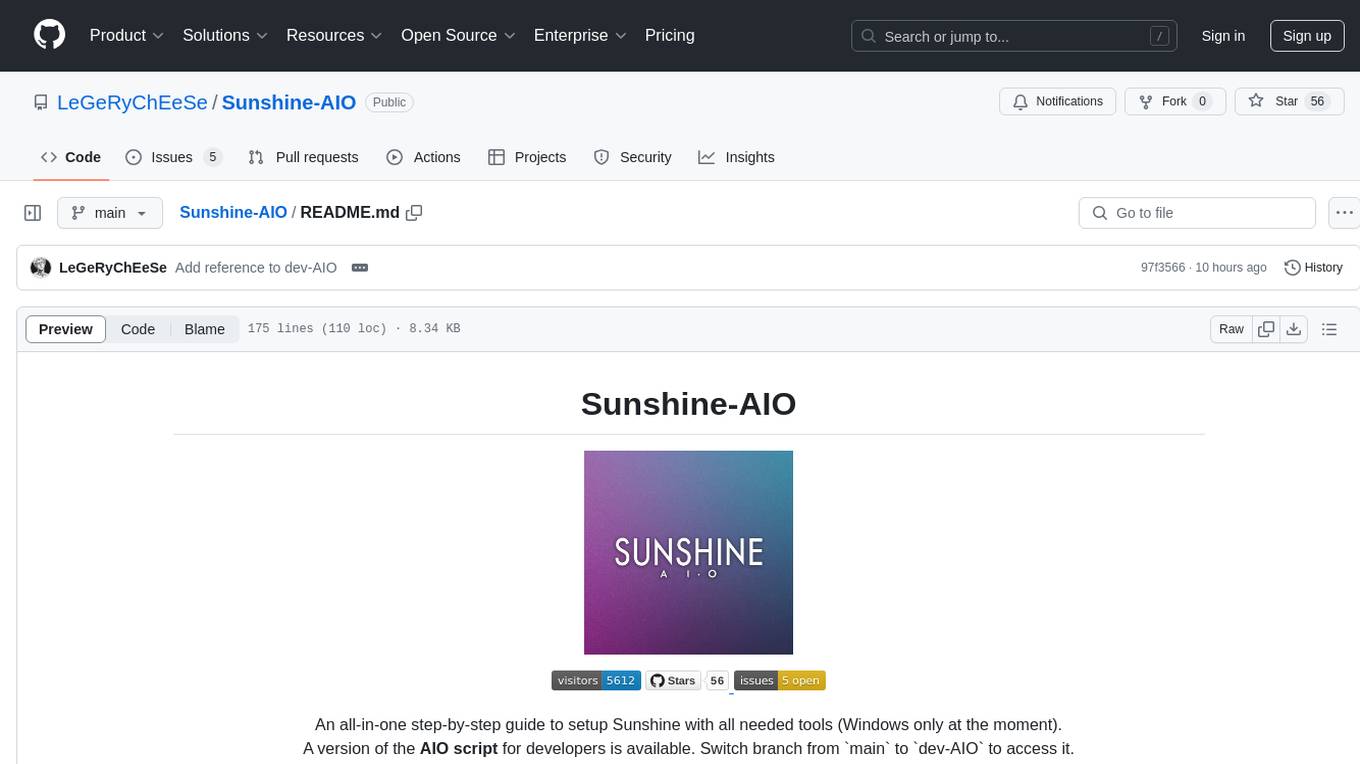 Sunshine-AIO Screenshot