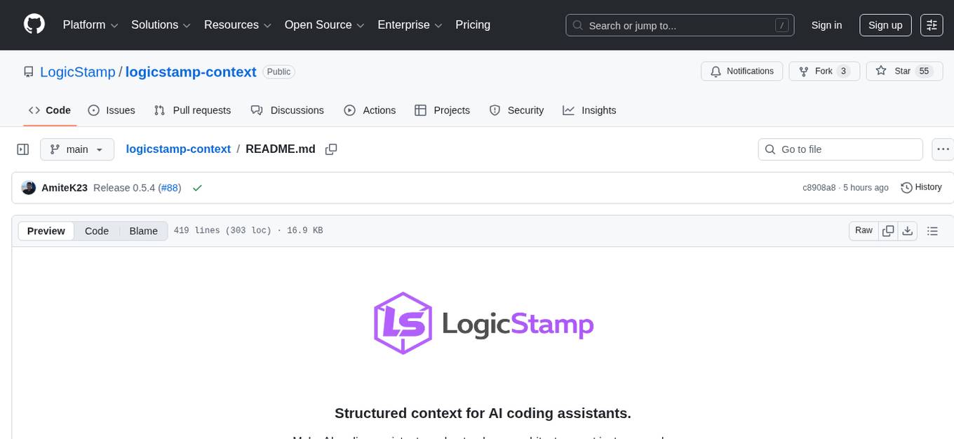 logicstamp-context Screenshot
