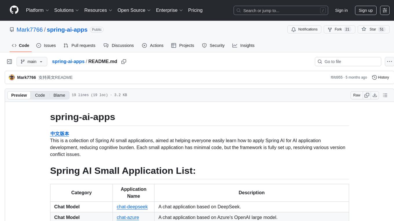 spring-ai-apps Screenshot