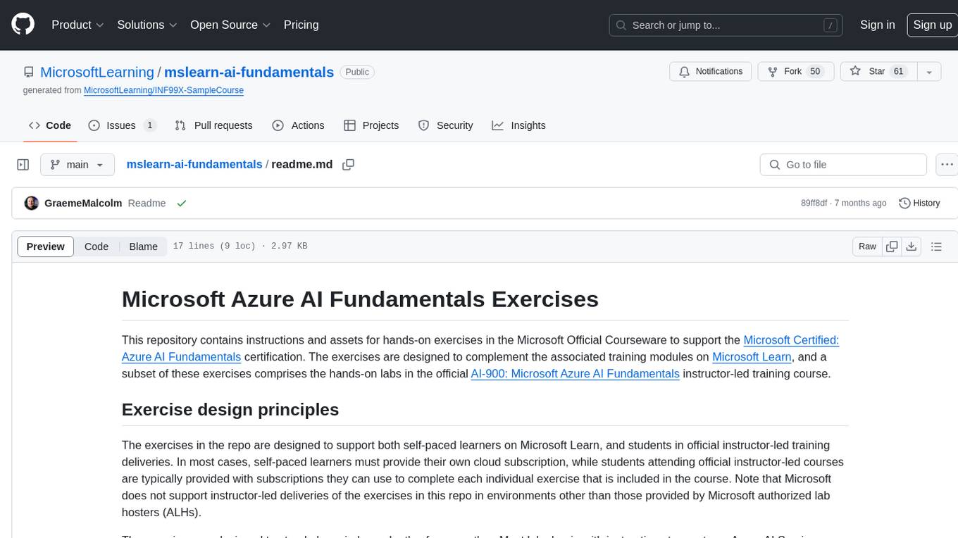 mslearn-ai-fundamentals Screenshot