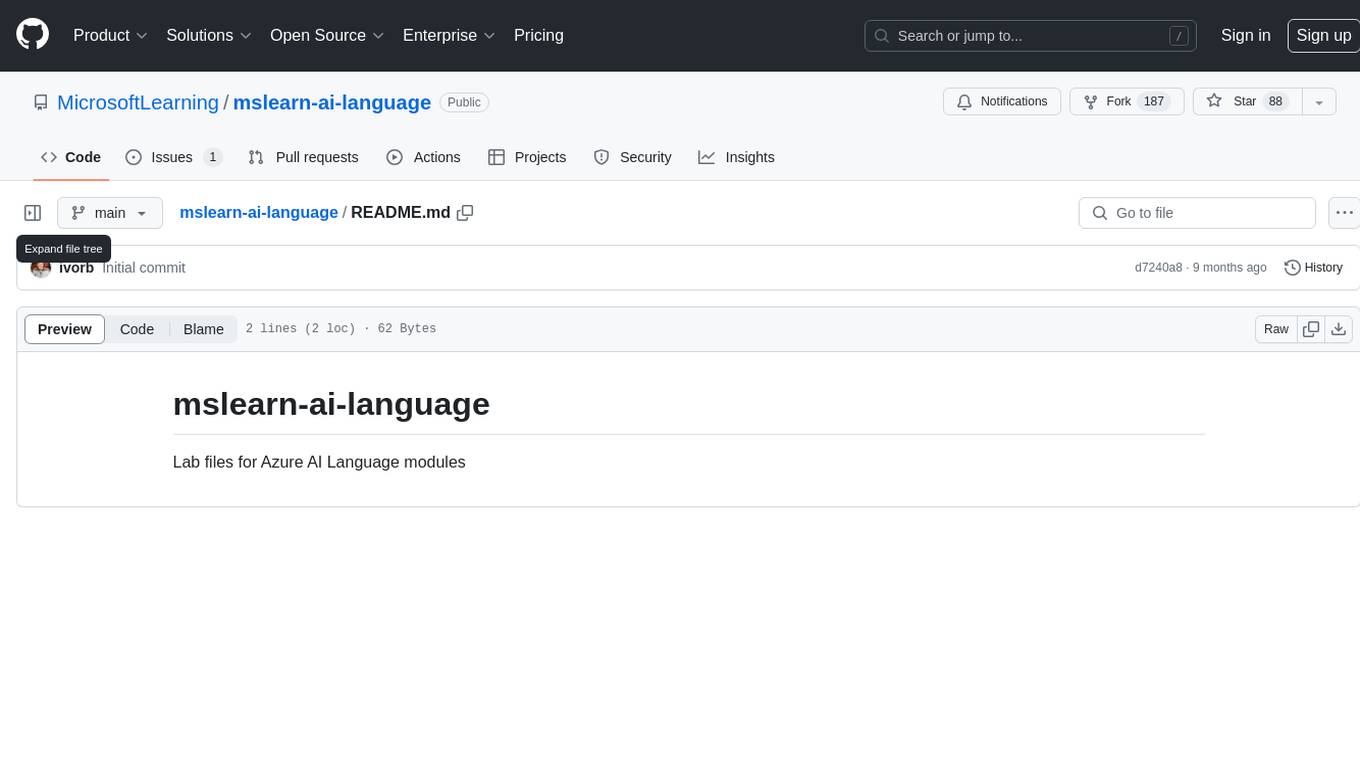 mslearn-ai-language Screenshot