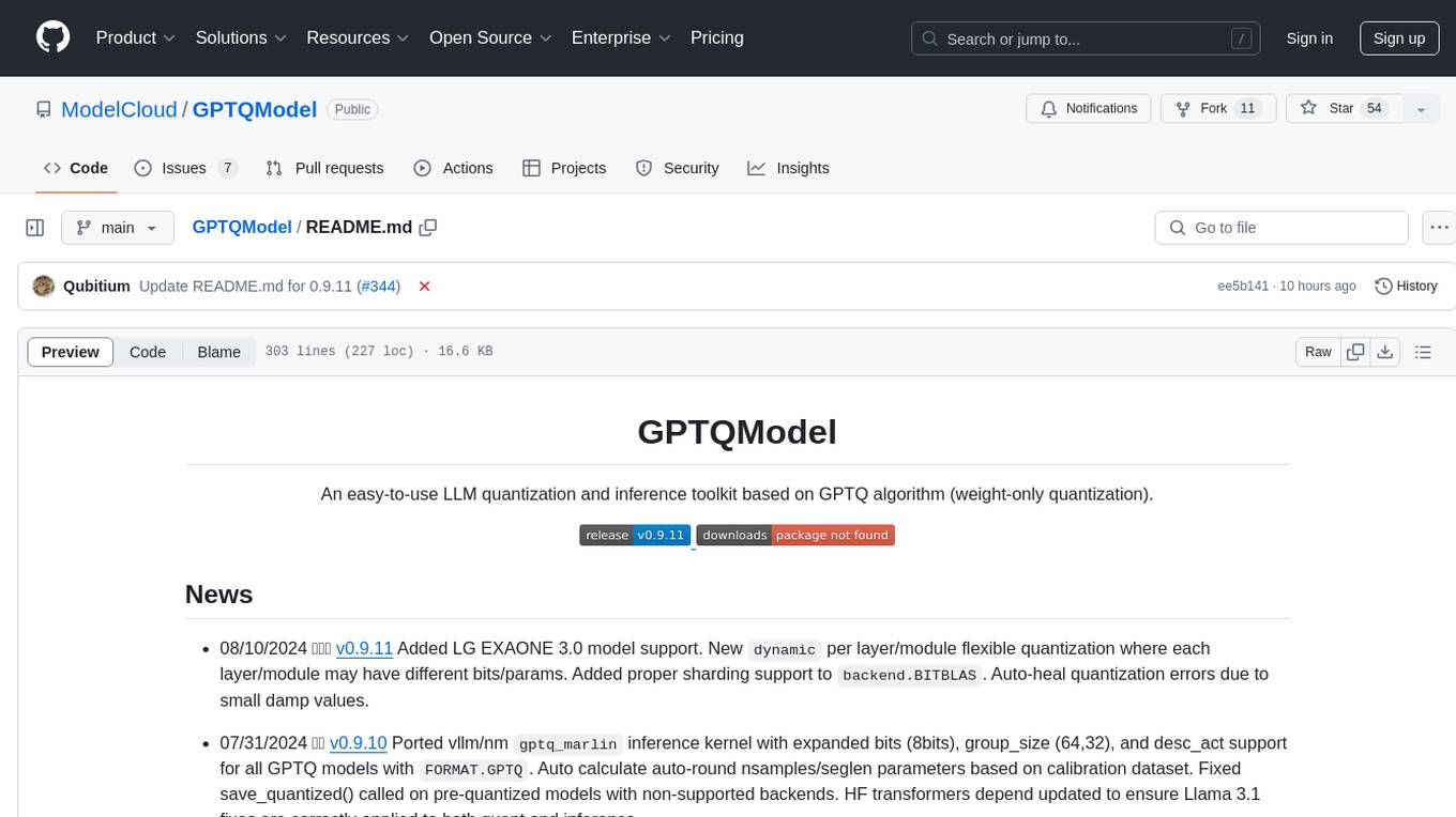 GPTQModel Screenshot