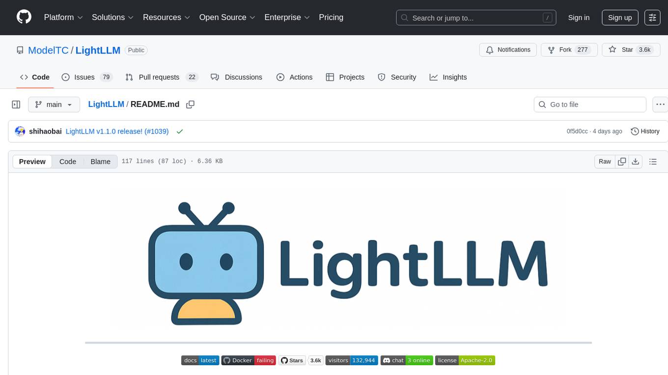 LightLLM Screenshot