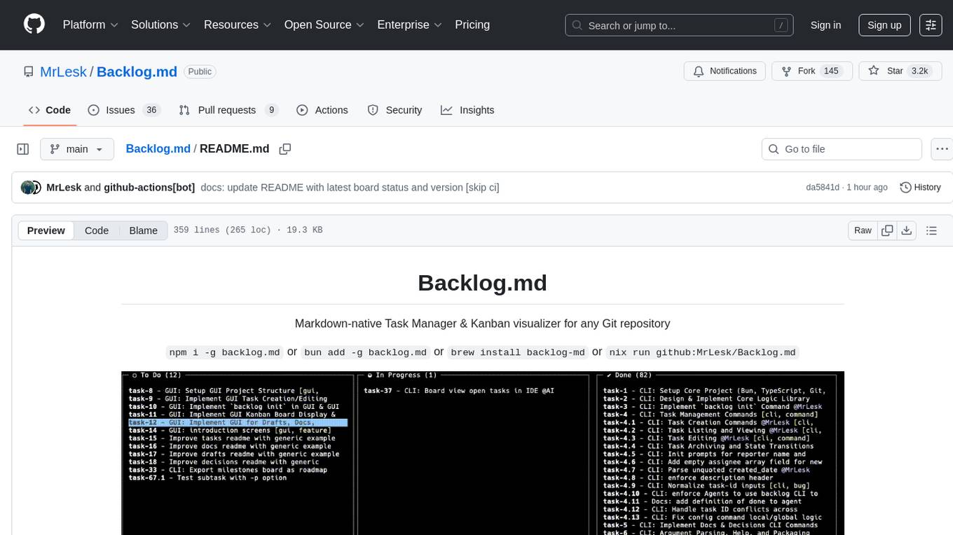 Backlog.md Screenshot