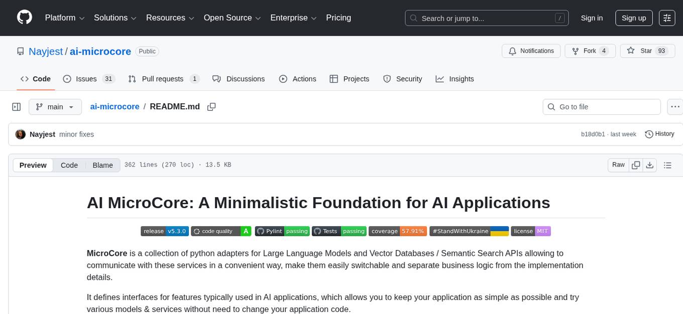 ai-microcore Screenshot