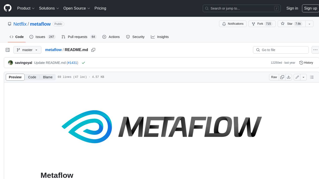 metaflow Screenshot