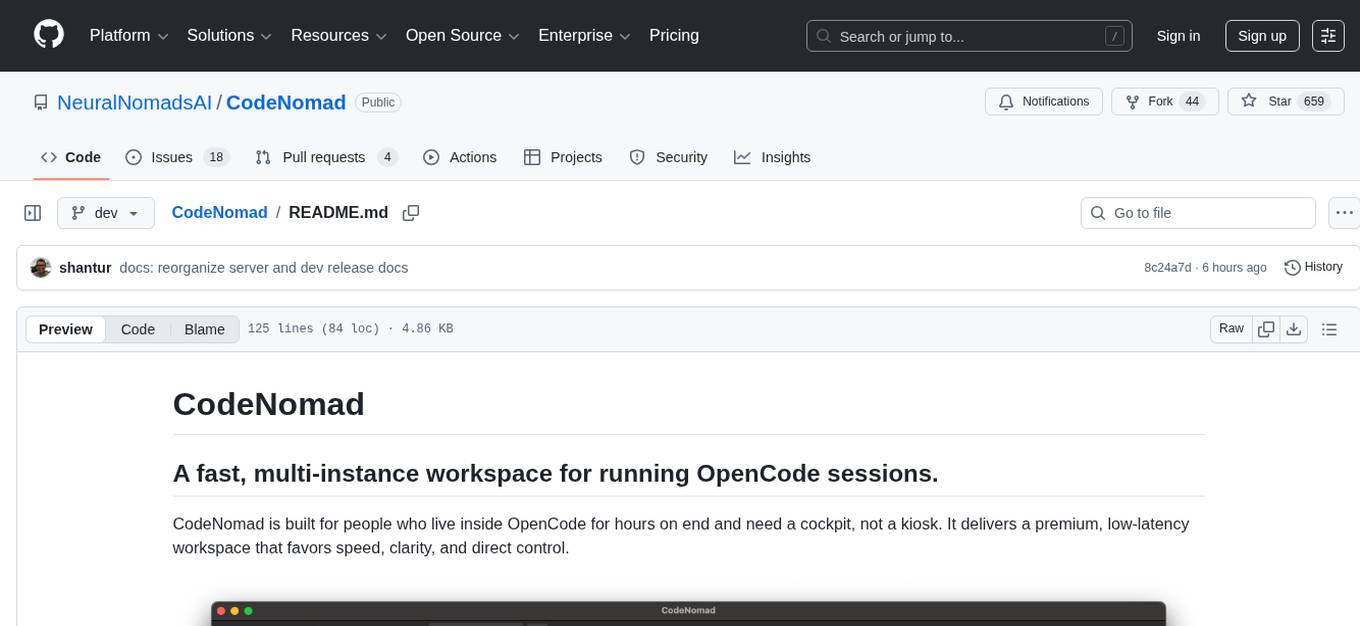 CodeNomad Screenshot