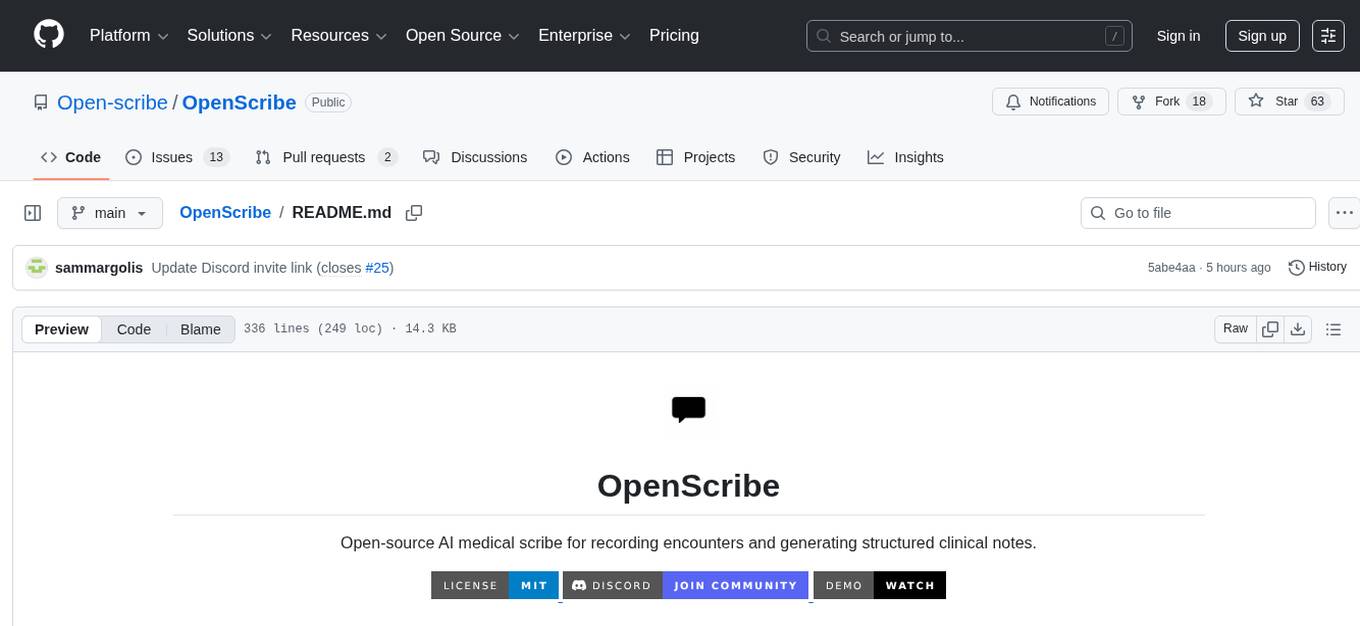 OpenScribe Screenshot