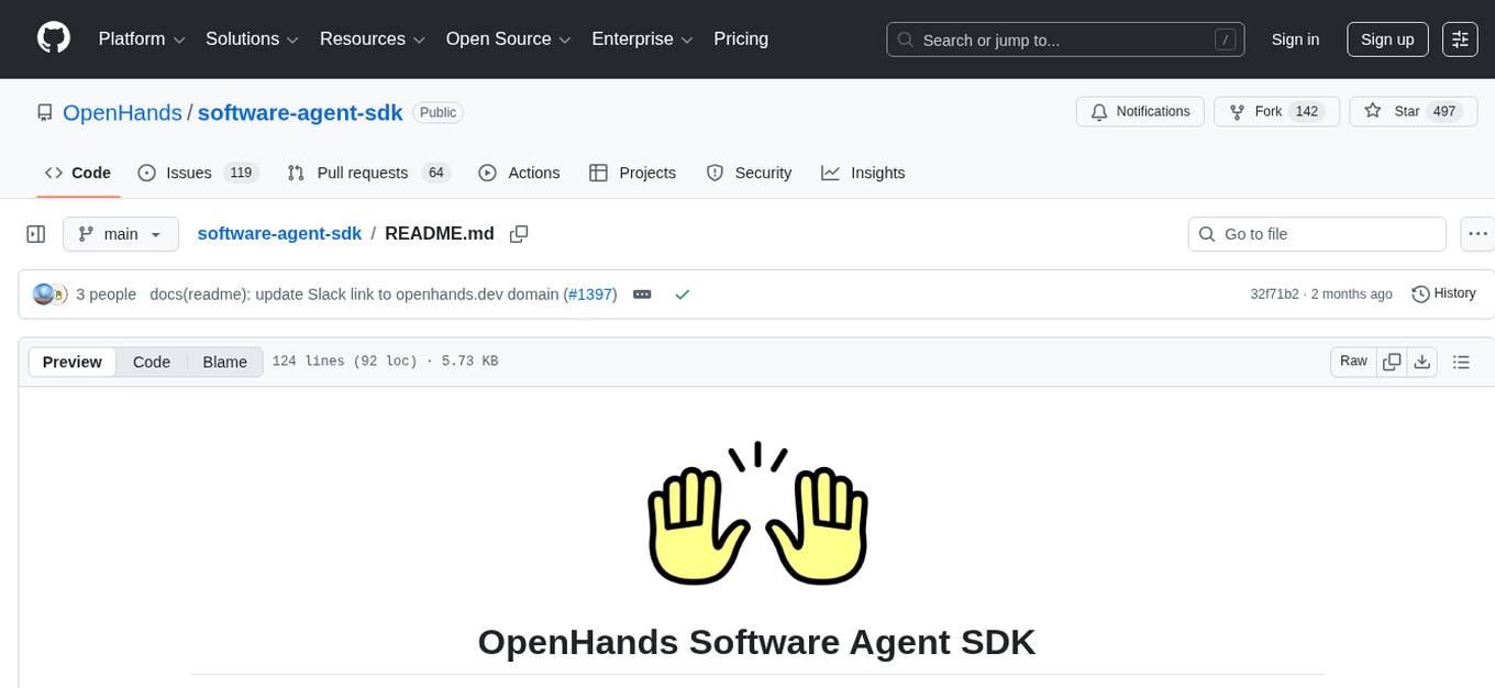 software-agent-sdk Screenshot