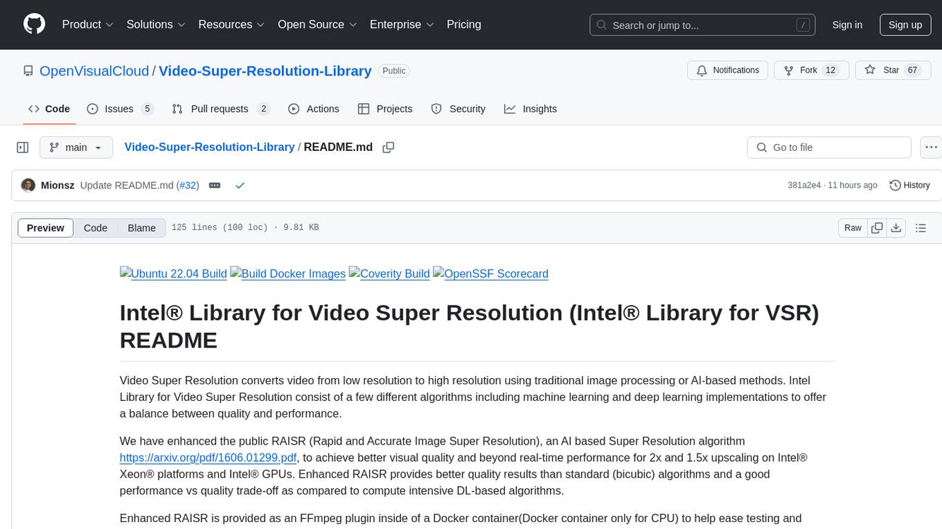 Video-Super-Resolution-Library Screenshot