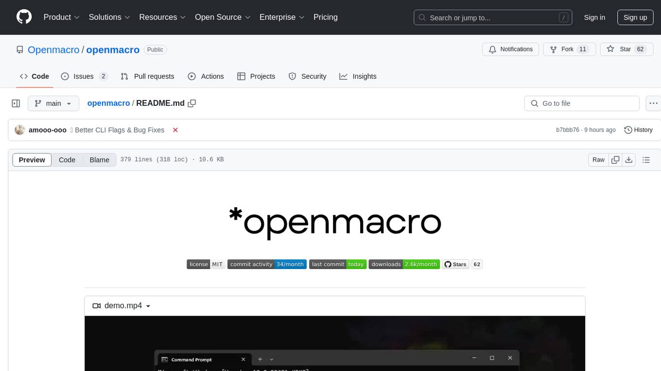 openmacro Screenshot