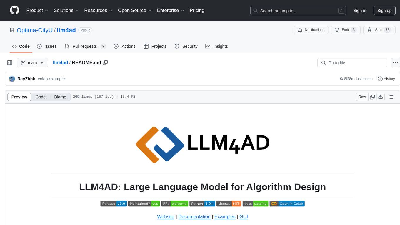 llm4ad Screenshot