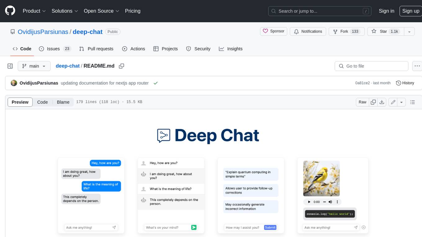 deep-chat Screenshot