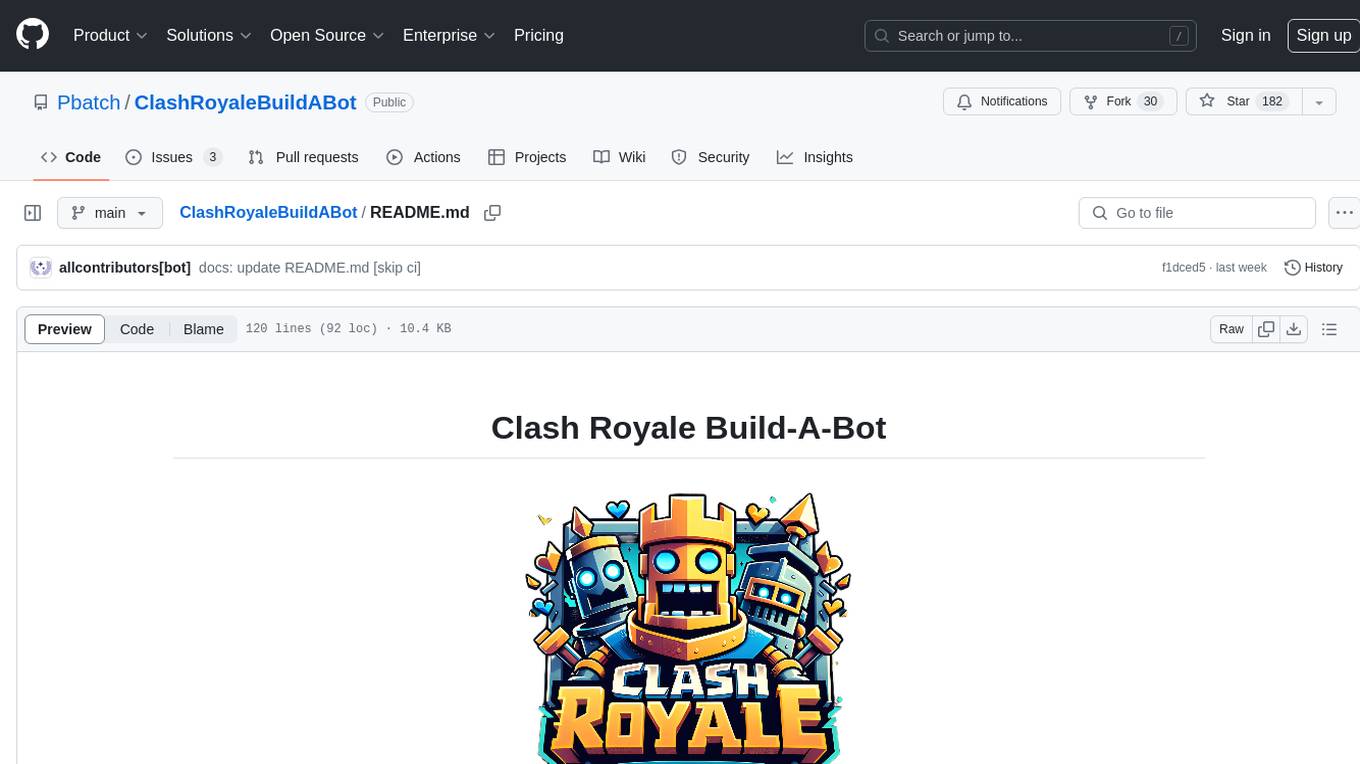 ClashRoyaleBuildABot Screenshot