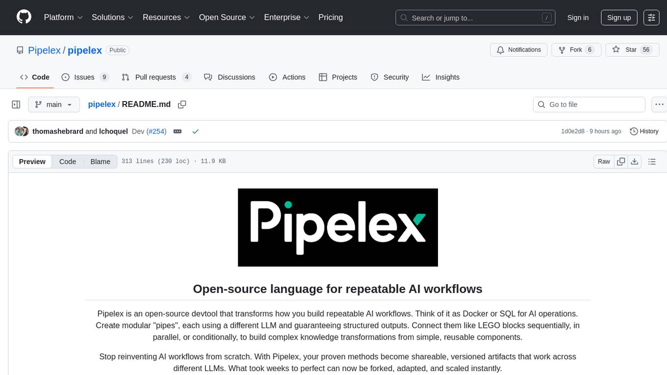 pipelex Screenshot