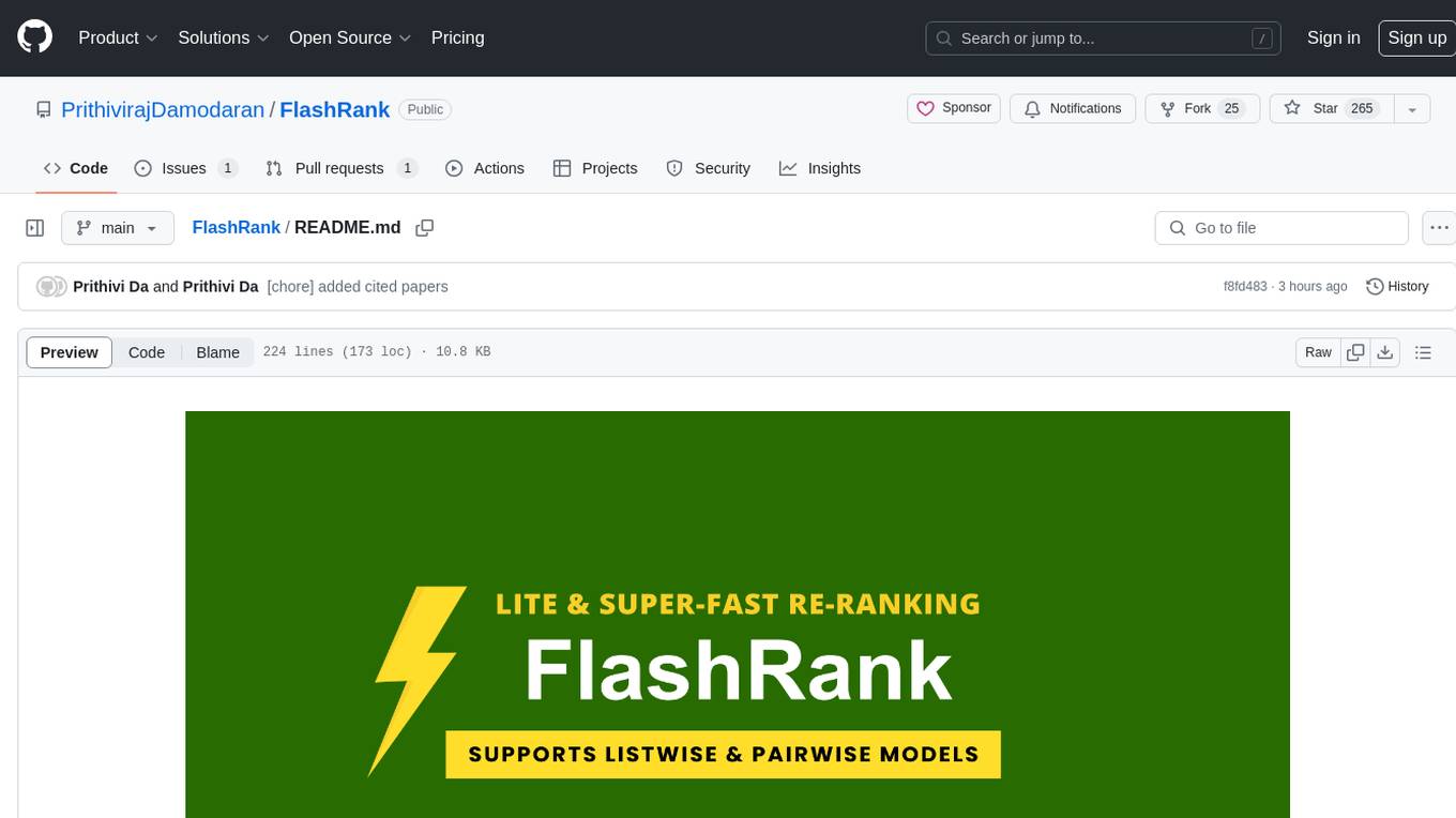 FlashRank Screenshot