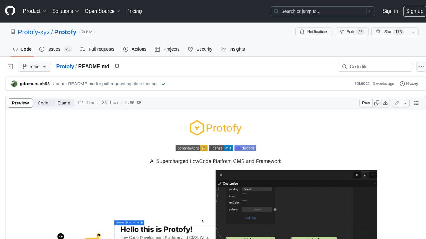 Protofy Screenshot