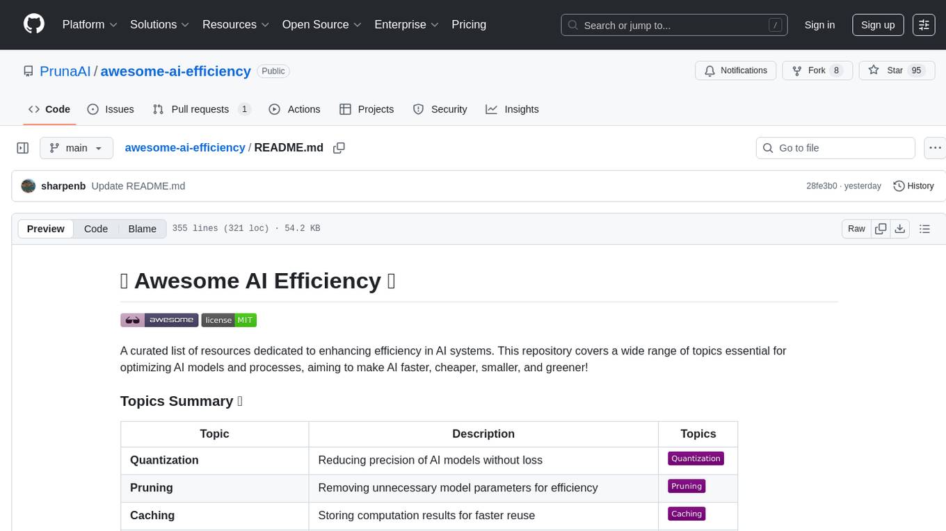 awesome-ai-efficiency Screenshot