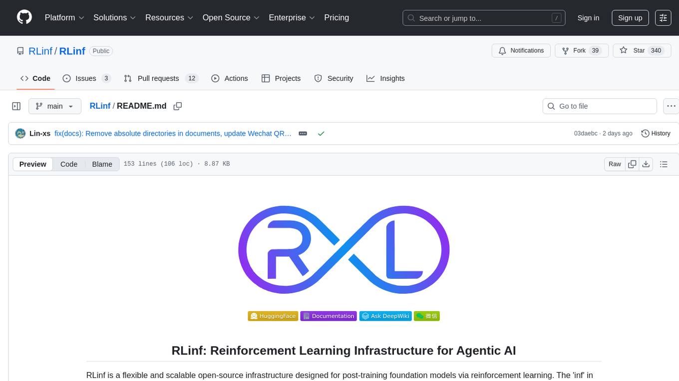 RLinf Screenshot
