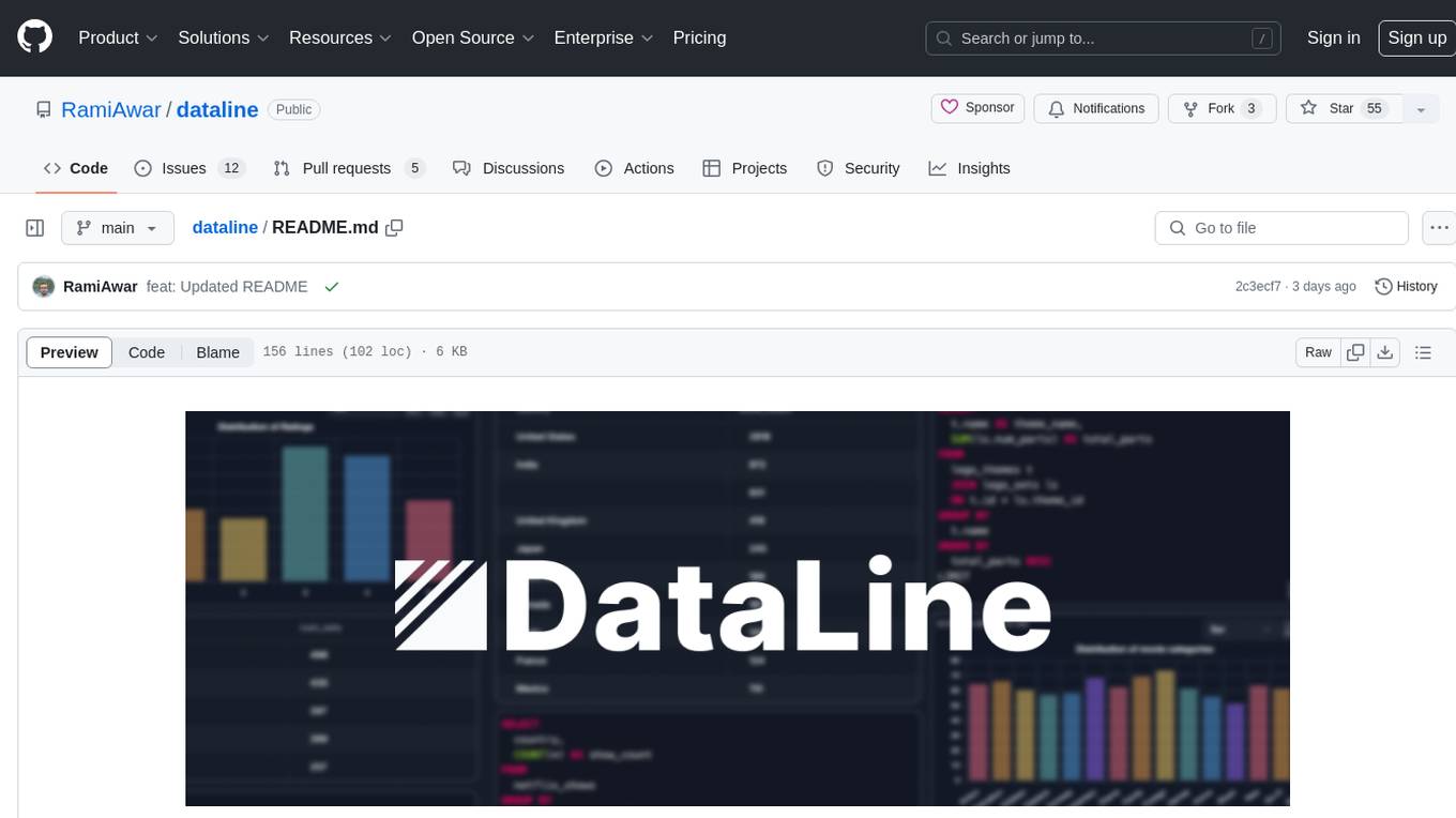 dataline Screenshot