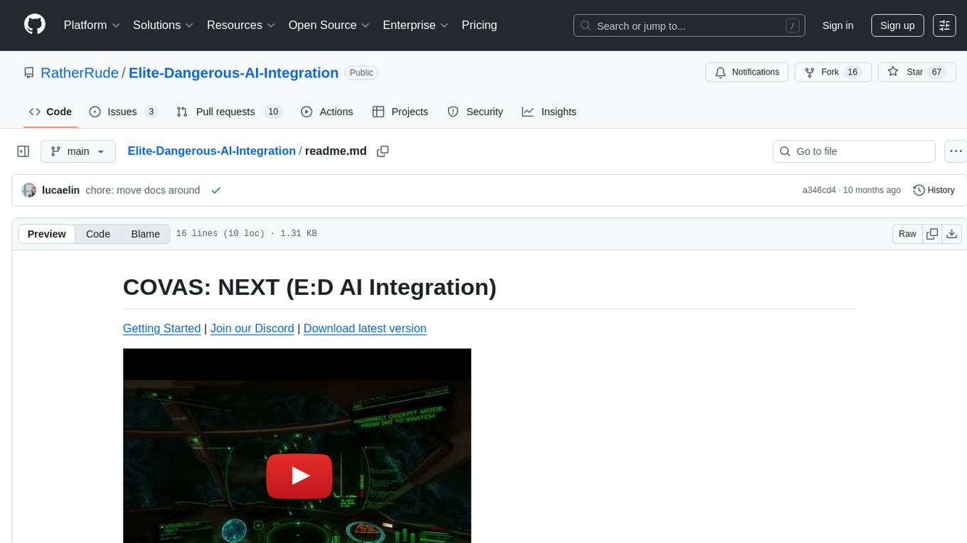 Elite-Dangerous-AI-Integration Screenshot