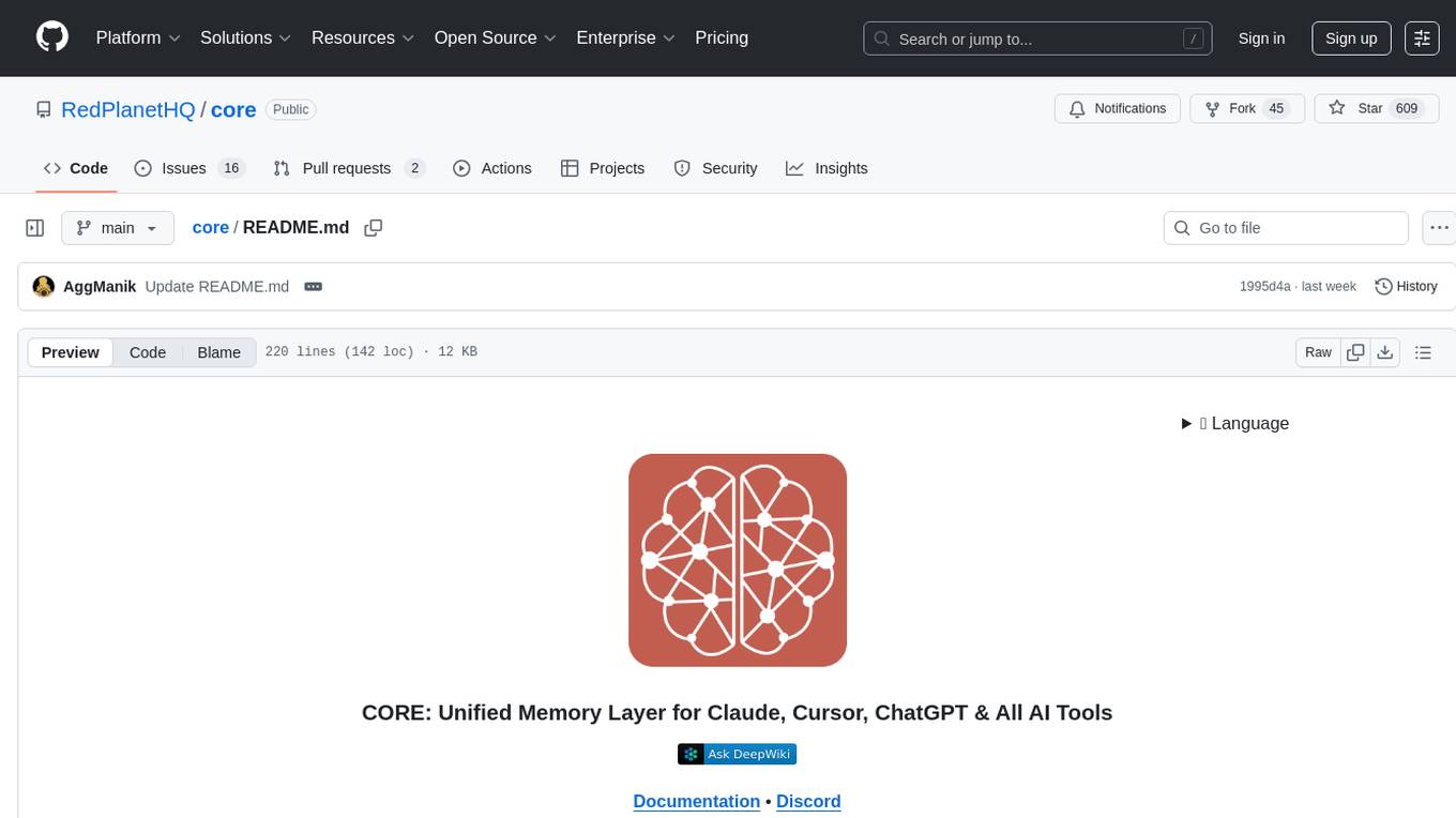 core Screenshot