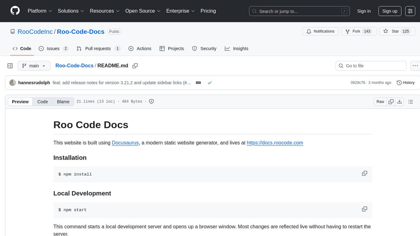 Roo-Code-Docs Screenshot