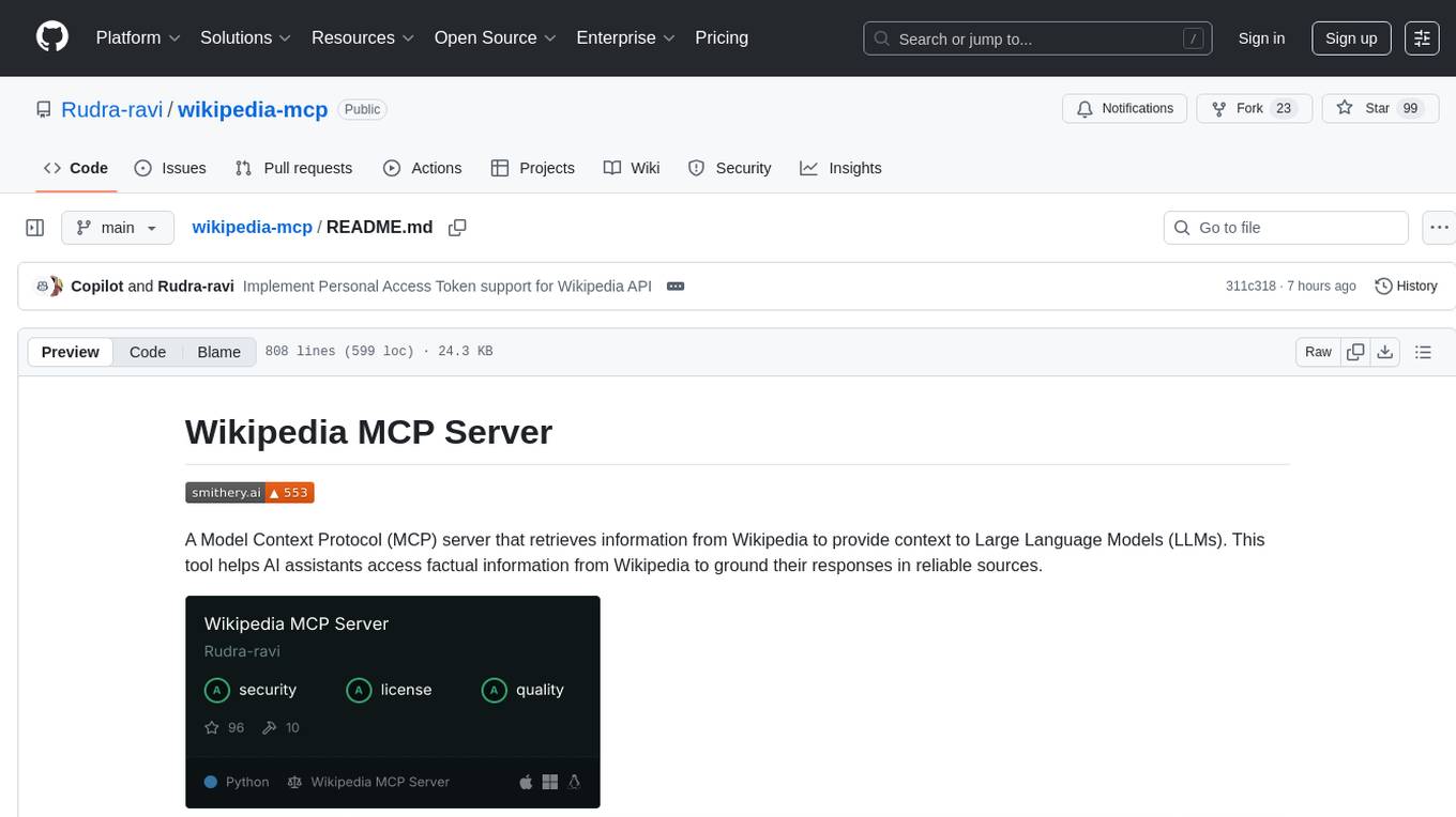 wikipedia-mcp Screenshot