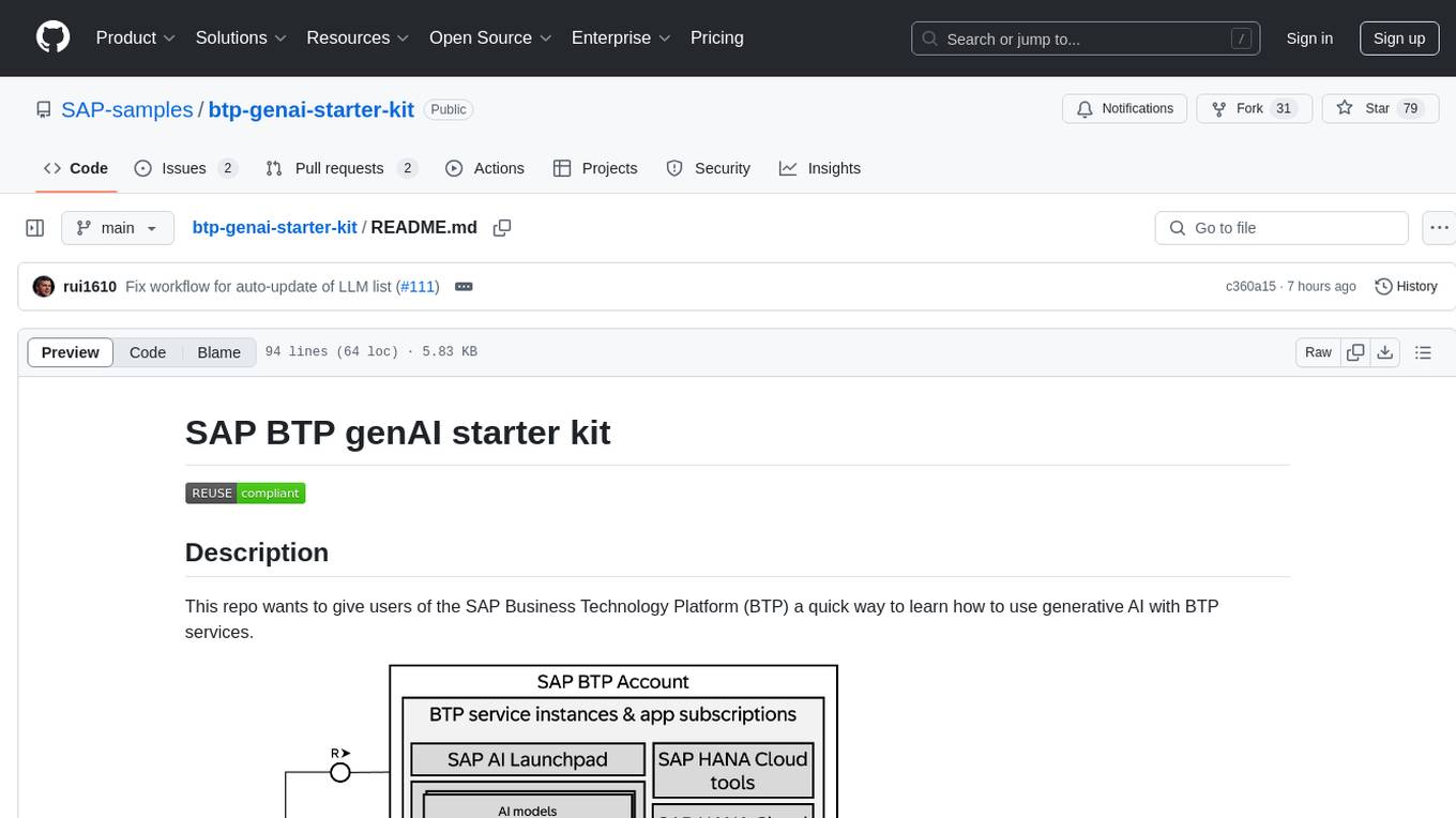 btp-genai-starter-kit Screenshot