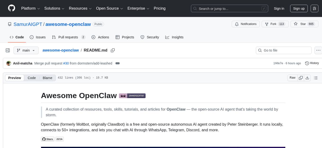 awesome-openclaw Screenshot