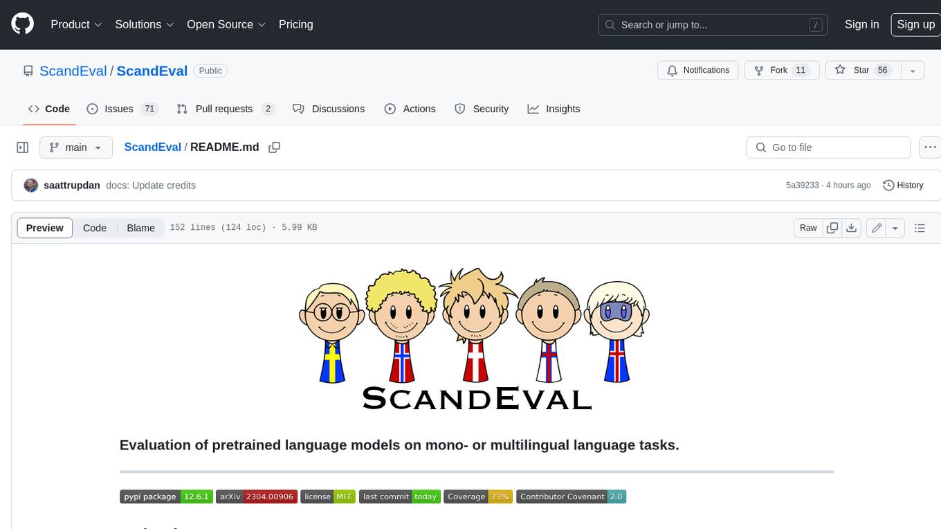 ScandEval Screenshot