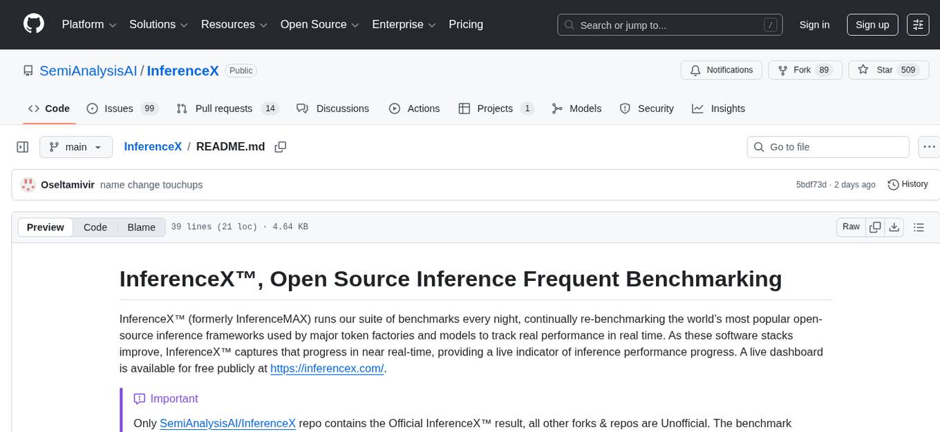 InferenceX Screenshot