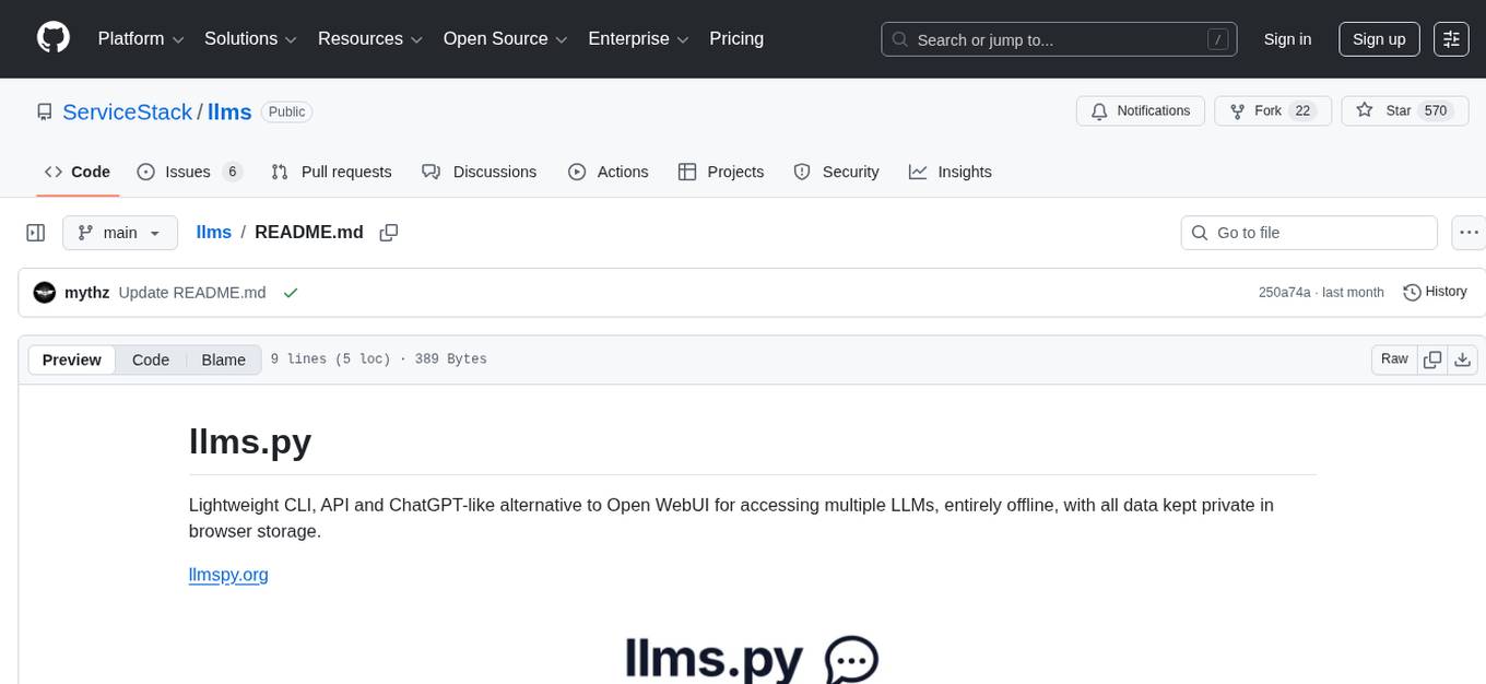 llms Screenshot
