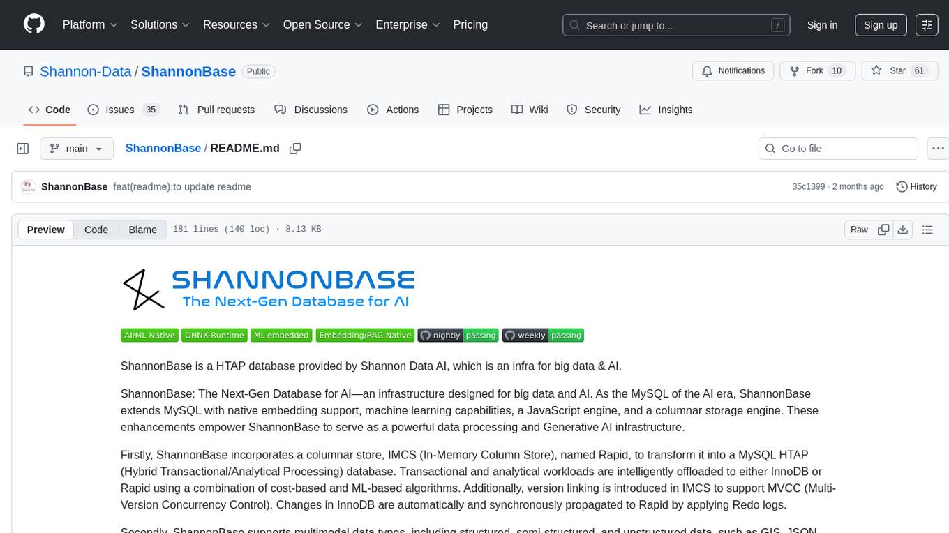 ShannonBase Screenshot