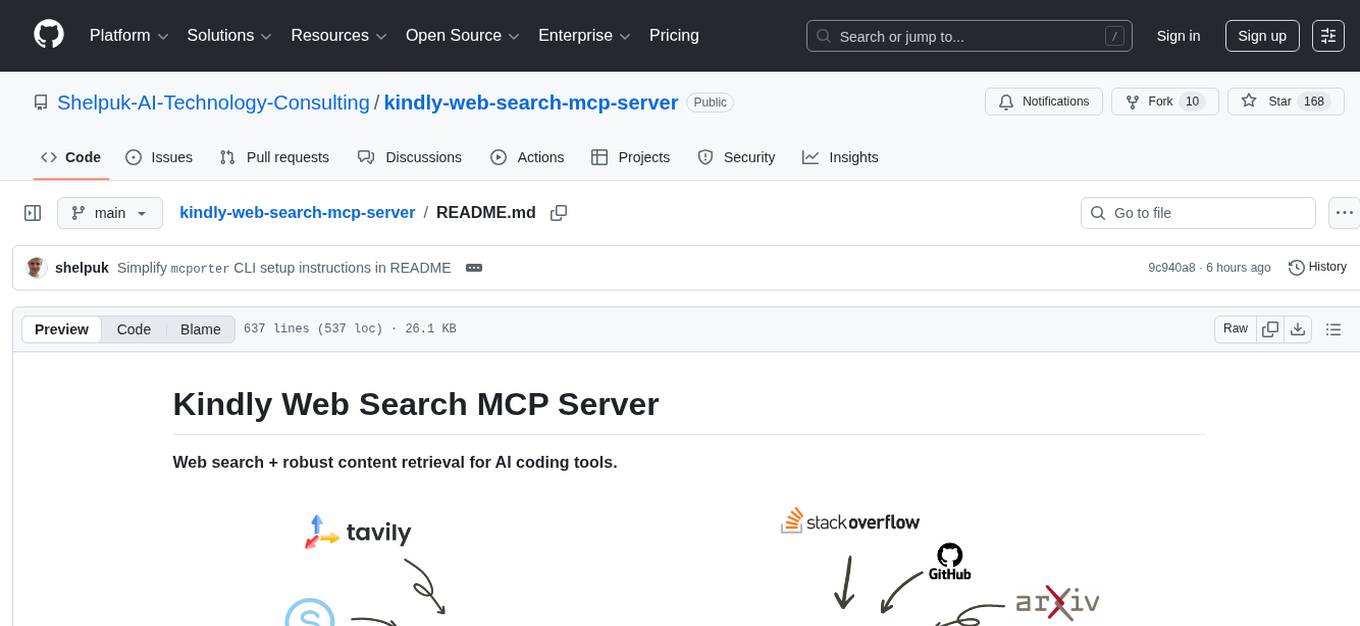 kindly-web-search-mcp-server Screenshot