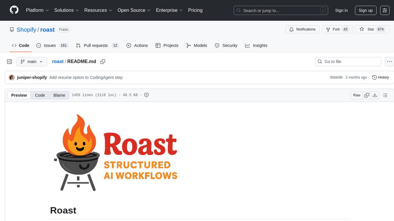roast Screenshot