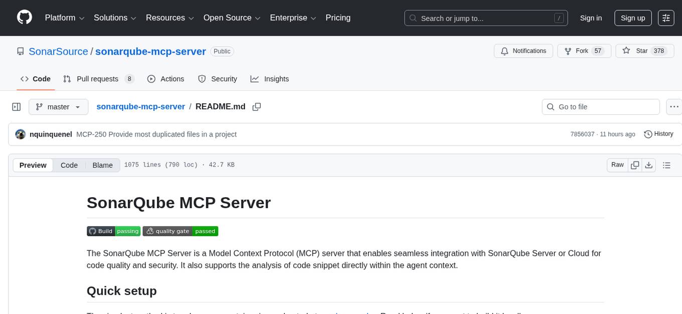 sonarqube-mcp-server Screenshot