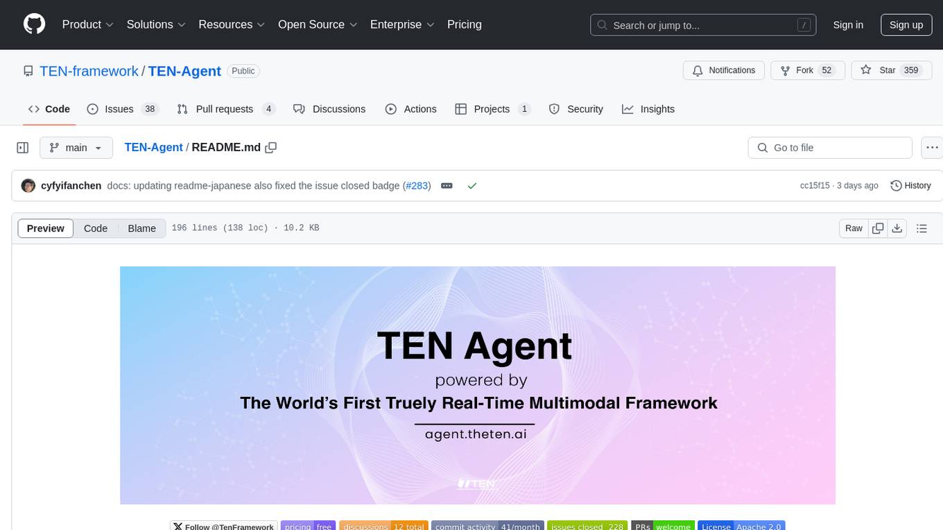 TEN-Agent Screenshot