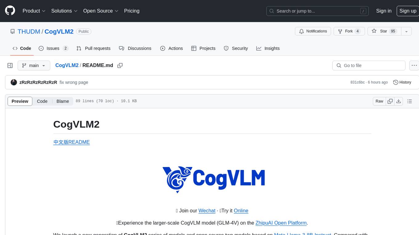 CogVLM2 Screenshot