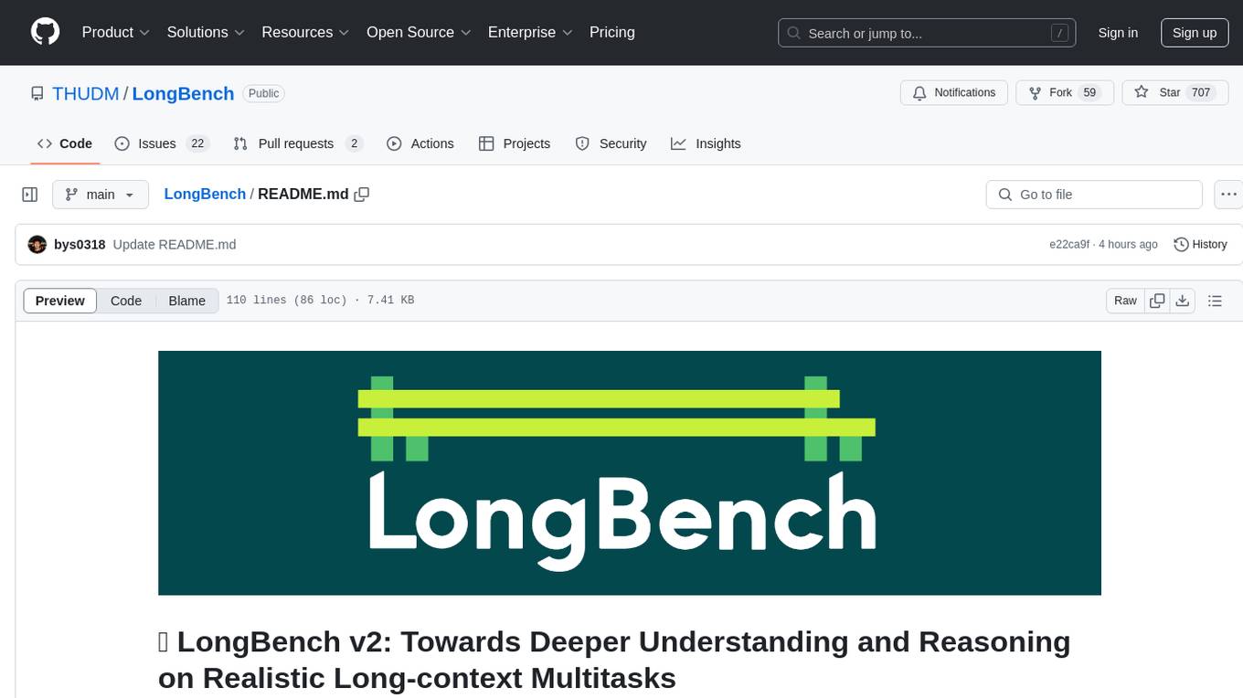 LongBench Screenshot