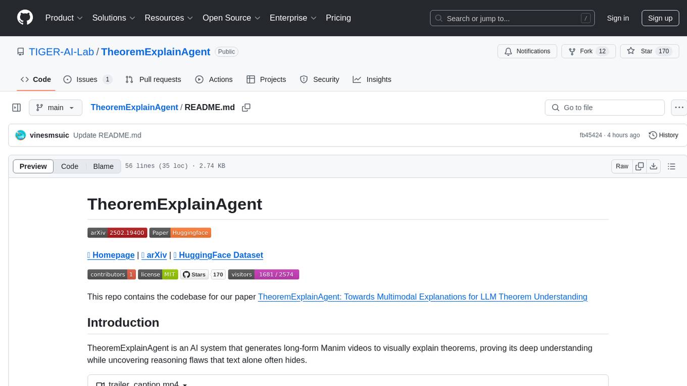 TheoremExplainAgent Screenshot