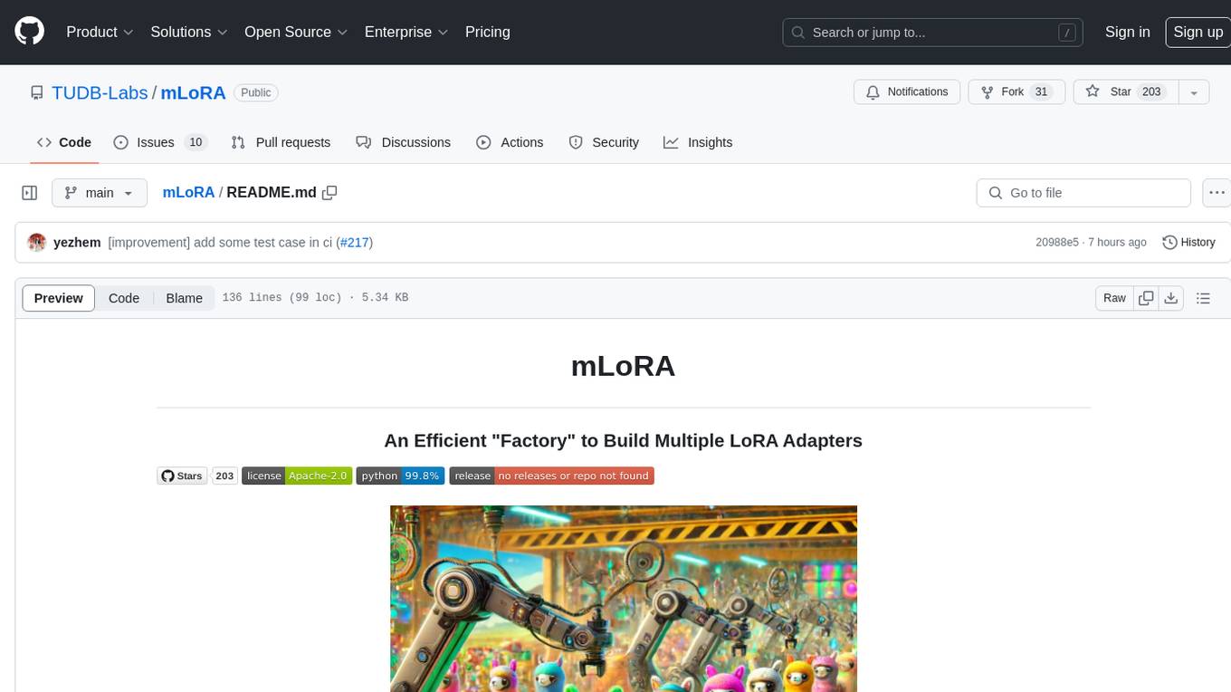 mLoRA Screenshot