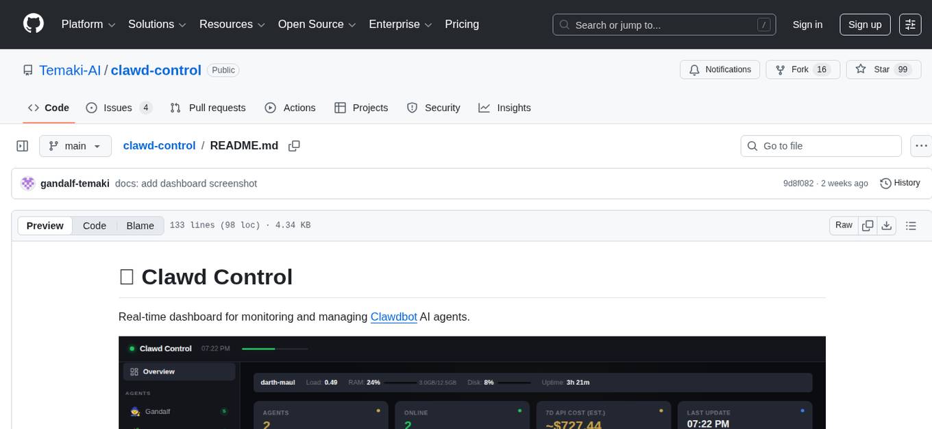 clawd-control Screenshot