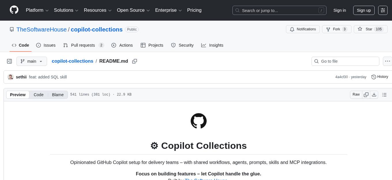 copilot-collections Screenshot