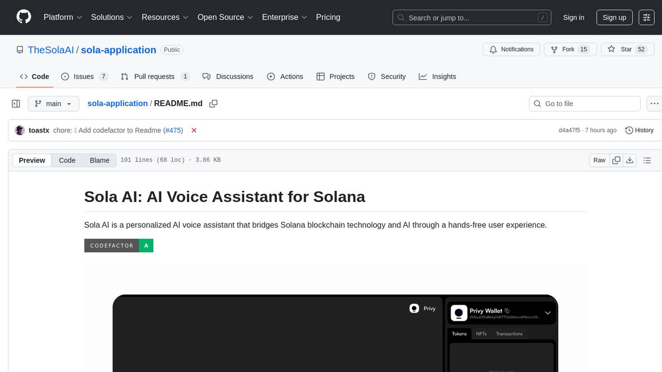 sola-application Screenshot